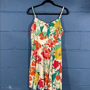 Floral fit and flare dress